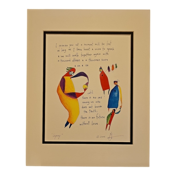 Brian Andreas Other - 2004 Brian Andreas “Legacy” Signed Art Print Reproduction StoryPeople